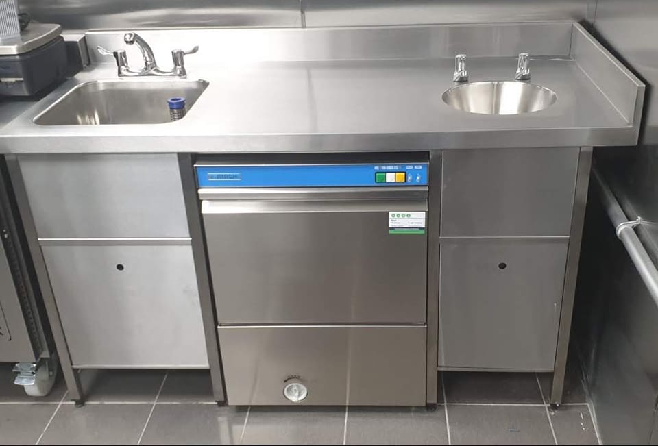 Dual kitchen sink for business Prokitchen catering equipment and supplies